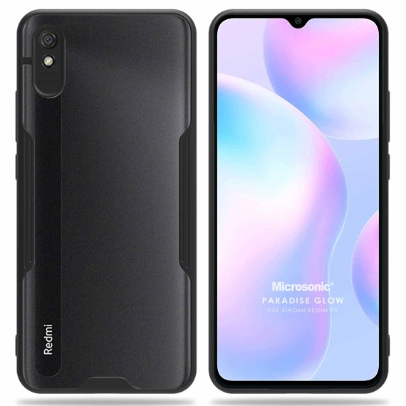 Microsonic Xiaomi Redmi 9A Kılıf Paradise Glow Siyah 1