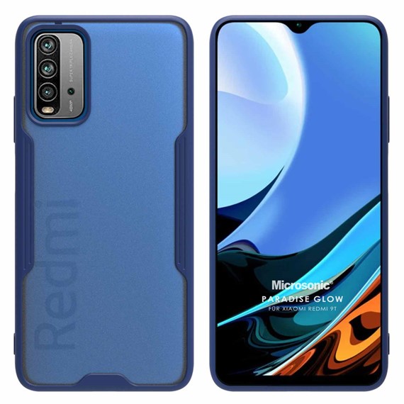 Microsonic Xiaomi Redmi 9T Kılıf Paradise Glow Lacivert 1