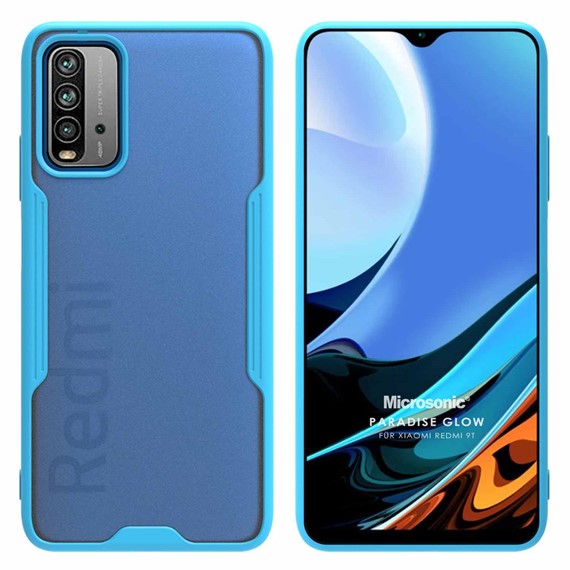 Microsonic Xiaomi Redmi 9T Kılıf Paradise Glow Turkuaz 1