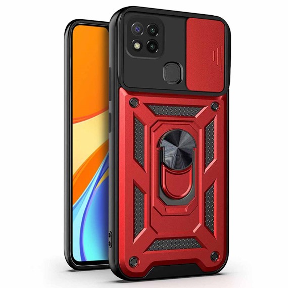 Microsonic Xiaomi Redmi 9C Kılıf Impact Resistant Kırmızı 1