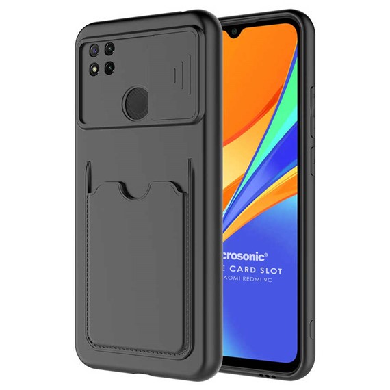 Microsonic Xiaomi Redmi 9C Kılıf Inside Card Slot Siyah 1