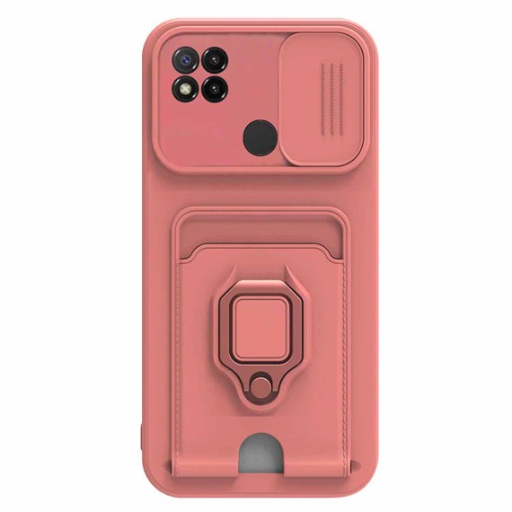 Microsonic Xiaomi Redmi 10A Kılıf Multifunction Silicone Pembe 2