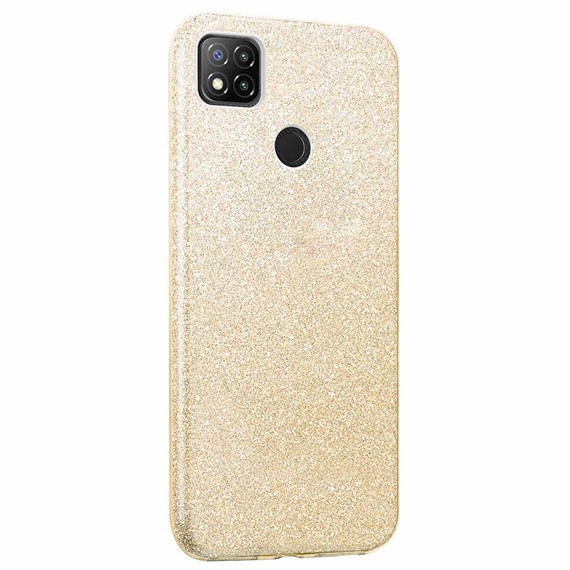 Microsonic Xiaomi Redmi 9C Kılıf Sparkle Shiny Gold 2