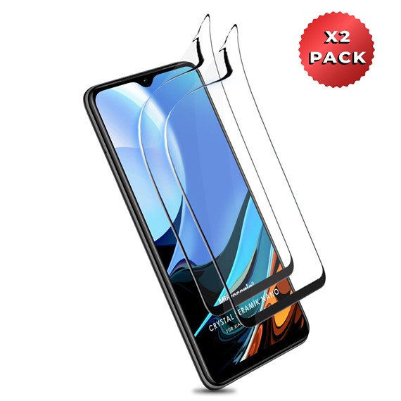 Microsonic Xiaomi Redmi 9 Crystal Seramik Nano Ekran Koruyucu Siyah 2 Adet 2