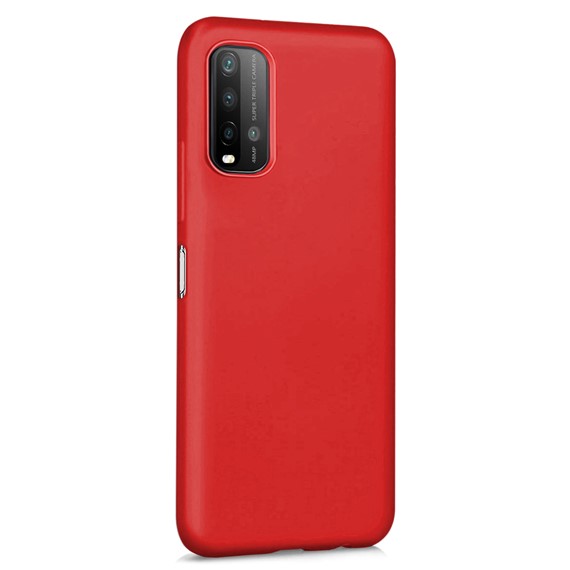 Microsonic Matte Silicone Xiaomi Redmi 9T Kılıf Kırmızı 2