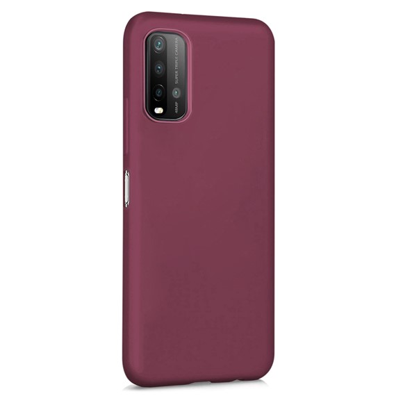 Microsonic Matte Silicone Xiaomi Redmi 9T Kılıf Mor 2