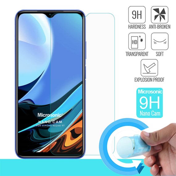 Microsonic Xiaomi Redmi 9T Nano Glass Cam Ekran Koruyucu 1