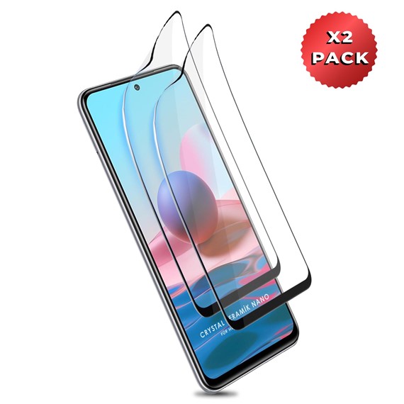 Microsonic Xiaomi Redmi Note 10S Crystal Seramik Nano Ekran Koruyucu Siyah 2 Adet 2