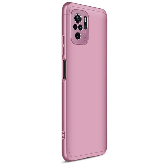 Microsonic Xiaomi Redmi Note 10 Kılıf Double Dip 360 Protective Rose Gold 2