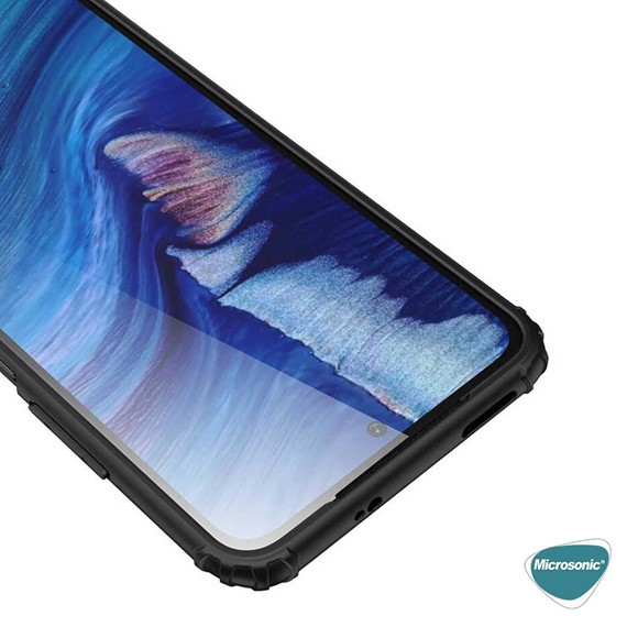 Microsonic Xiaomi Redmi Note 10 Kılıf Frosted Frame Lacivert 6