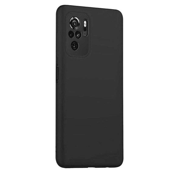Microsonic Matte Silicone Xiaomi Redmi Note 10 Kılıf Siyah 2