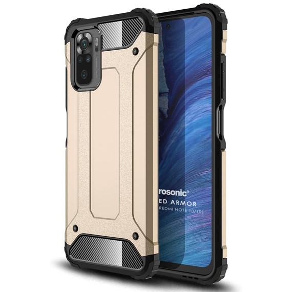 Microsonic Xiaomi Poco M5s Kılıf Rugged Armor Gold 1