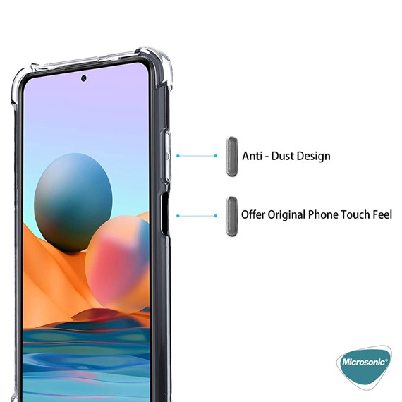 Microsonic Xiaomi Redmi Note 10 Kılıf Shock Absorbing Şeffaf 4
