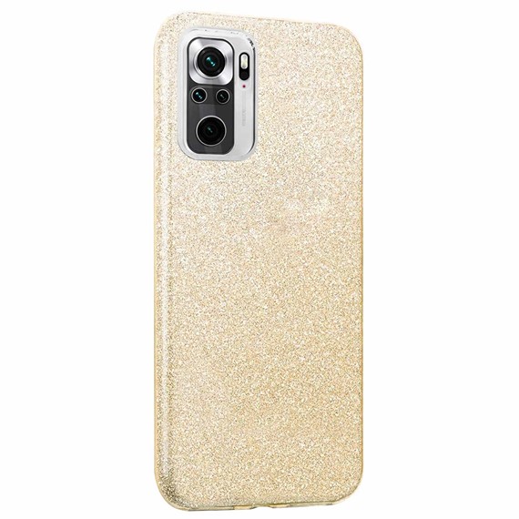 Microsonic Xiaomi Poco M5s Kılıf Sparkle Shiny Gold 2