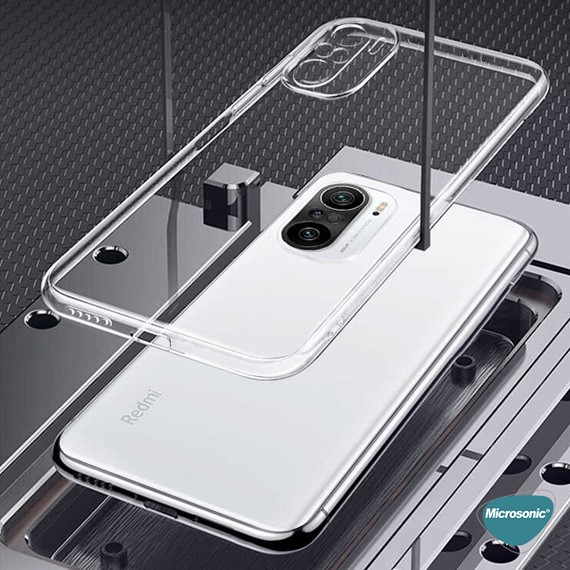 Microsonic Xiaomi Poco M5s Kılıf Transparent Soft Beyaz 4