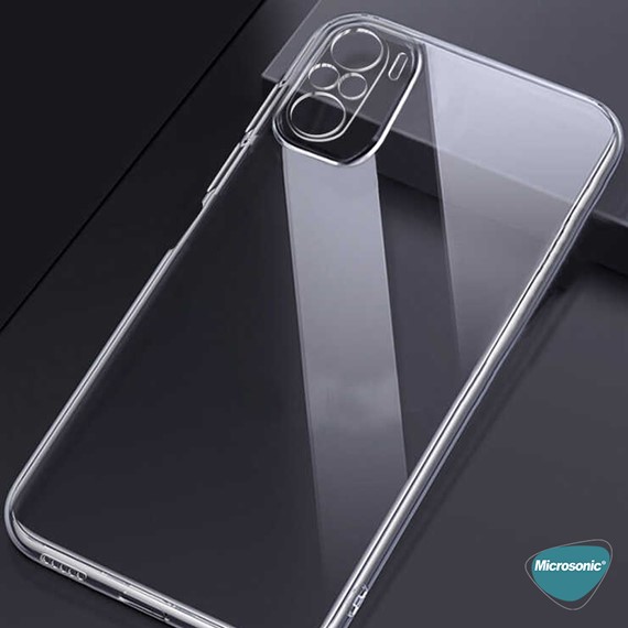 Microsonic Xiaomi Poco M5s Kılıf Transparent Soft Beyaz 5