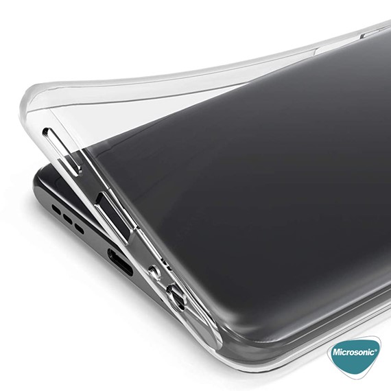 Microsonic Xiaomi Redmi Note 10S Kılıf Transparent Soft Beyaz 6