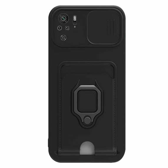 Microsonic Xiaomi Poco M5s Kılıf Multifunction Silicone Siyah 2