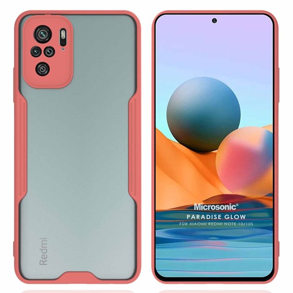 Microsonic Xiaomi Redmi Note 10 Kılıf Paradise Glow Pembe 1