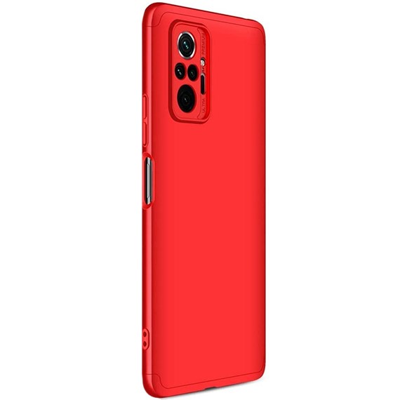 Microsonic Xiaomi Redmi Note 10 Pro Max Kılıf Double Dip 360 Protective Kırmızı 2