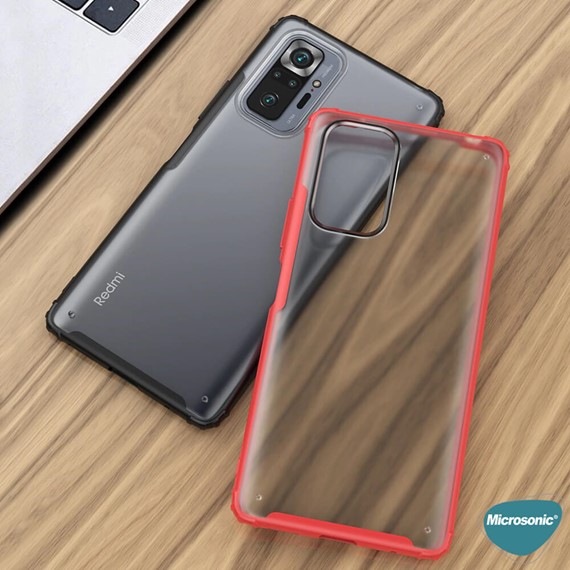 Microsonic Xiaomi Redmi Note 10 Pro Max Kılıf Frosted Frame Yeşil 3