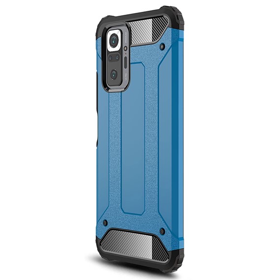 Microsonic Xiaomi Redmi Note 10 Pro Max Kılıf Rugged Armor Mavi 2