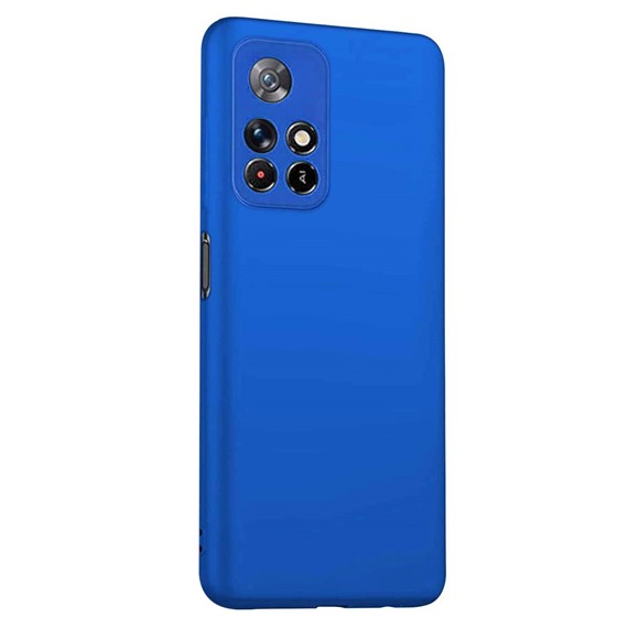 Microsonic Matte Silicone Xiaomi Redmi Note 11 Kılıf Mavi 2