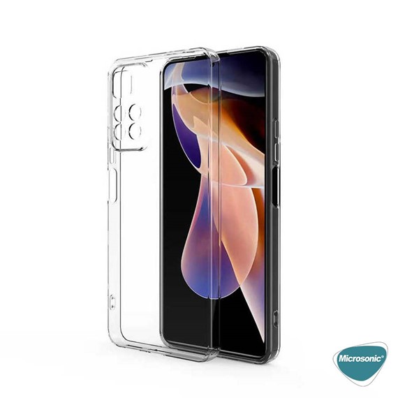 Microsonic Xiaomi Redmi Note 11 Pro Kılıf Transparent Soft Beyaz 3