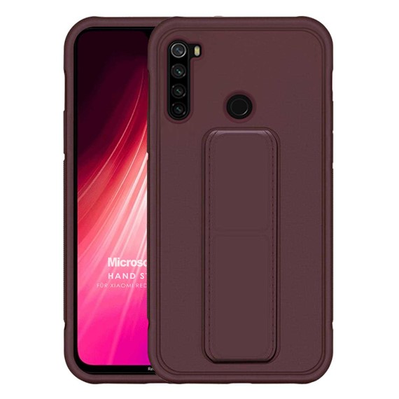 Microsonic Xiaomi Redmi Note 8 Kılıf Hand Strap Mor 1