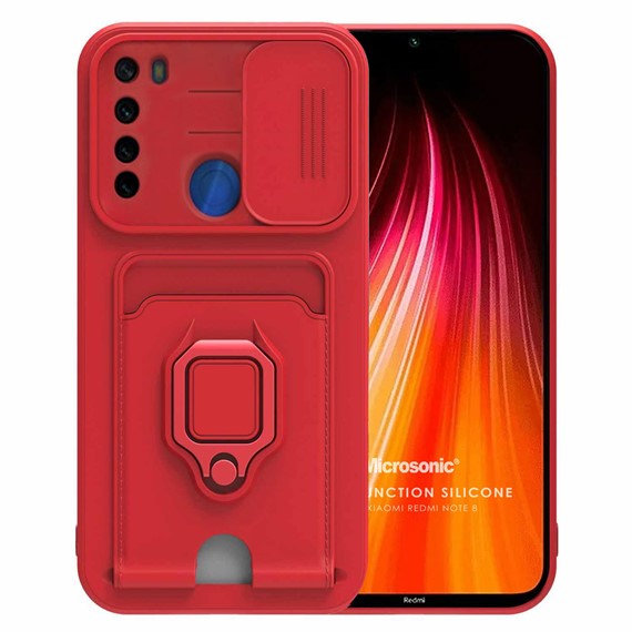 Microsonic Xiaomi Redmi Note 8 Kılıf Multifunction Silicone Kırmızı 1