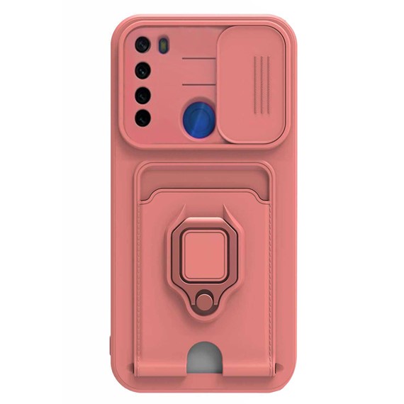 Microsonic Xiaomi Redmi Note 8 Kılıf Multifunction Silicone Pembe 2