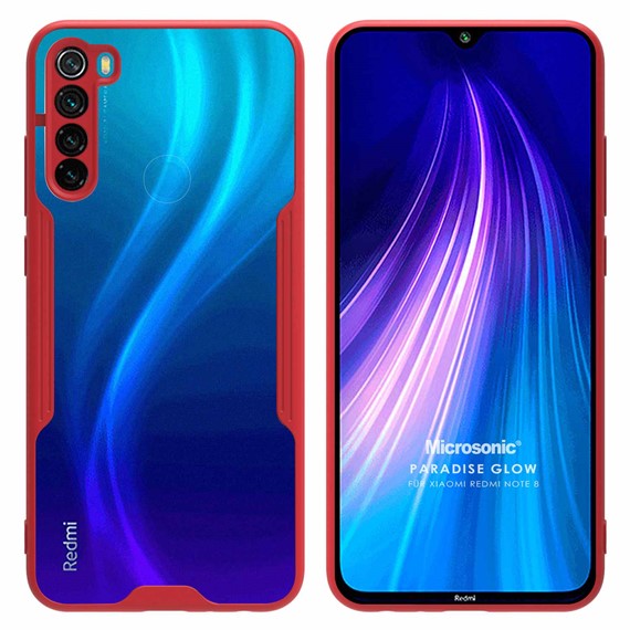 Microsonic Xiaomi Redmi Note 8 Kılıf Paradise Glow Kırmızı 1