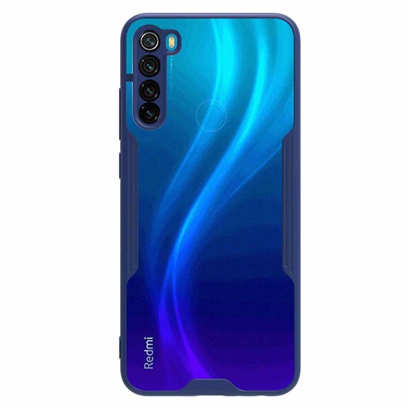 Microsonic Xiaomi Redmi Note 8 Kılıf Paradise Glow Lacivert 2