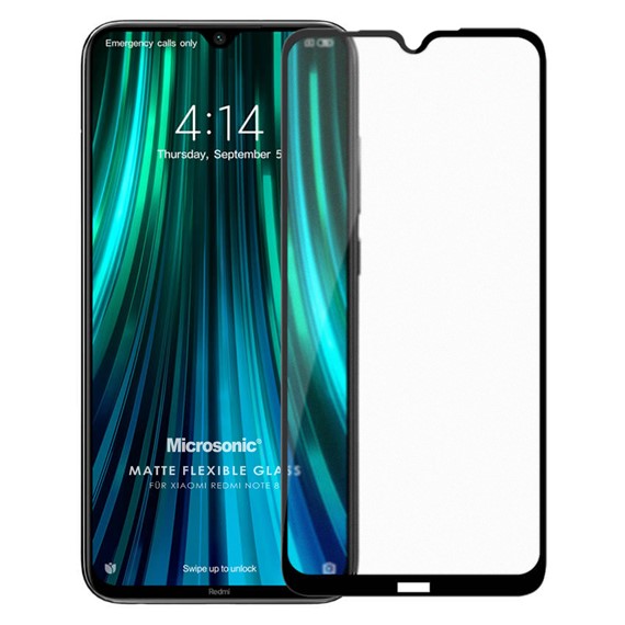 Microsonic Xiaomi Redmi Note 8 Seramik Matte Flexible Ekran Koruyucu Siyah 2