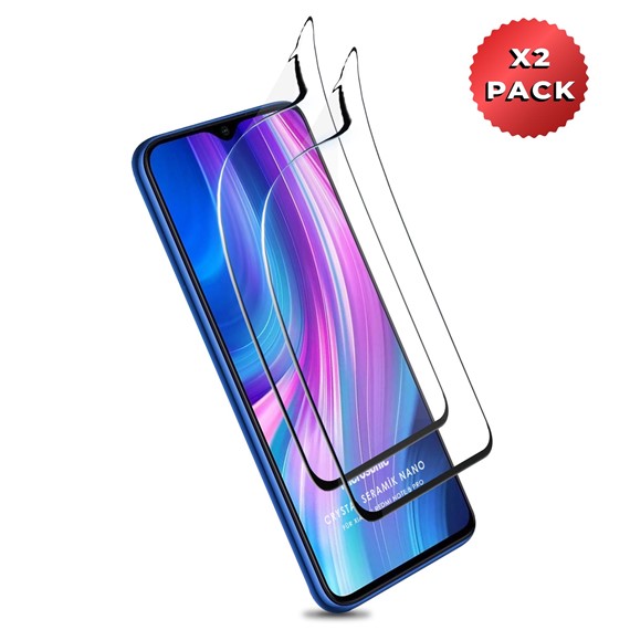 Microsonic Xiaomi Redmi Note 8 Pro Crystal Seramik Nano Ekran Koruyucu Siyah 2 Adet 2