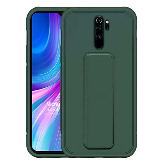 Microsonic Xiaomi Redmi Note 8 Pro Kılıf Hand Strap Koyu Yeşil 1