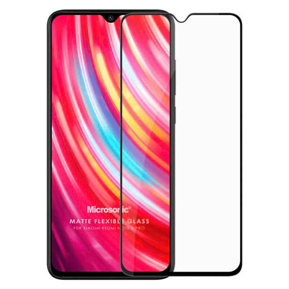 Microsonic Xiaomi Redmi Note 8 Pro Seramik Matte Flexible Ekran Koruyucu Siyah 2