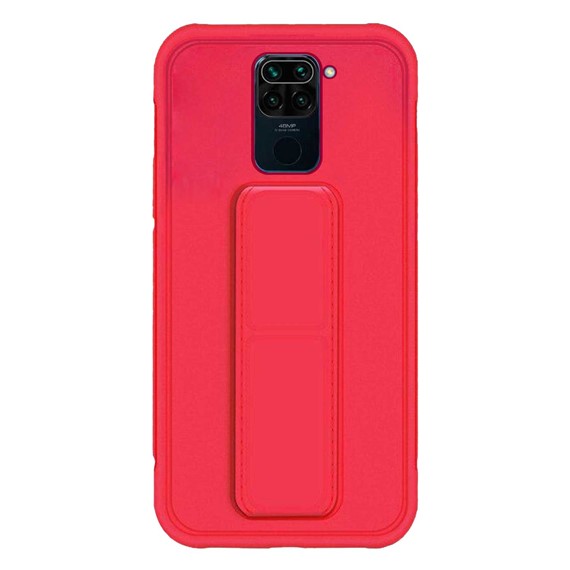 Microsonic Xiaomi Redmi Note 9 Kılıf Hand Strap Kırmızı 2