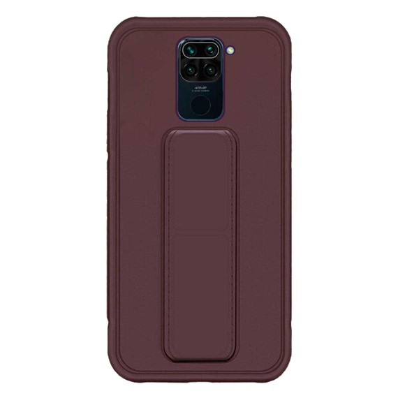 Microsonic Xiaomi Redmi Note 9 Kılıf Hand Strap Mor 2