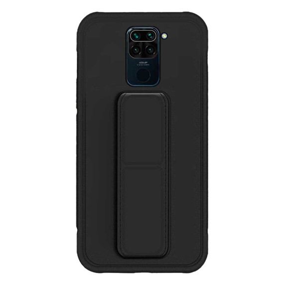 Microsonic Xiaomi Redmi Note 9 Kılıf Hand Strap Siyah 2