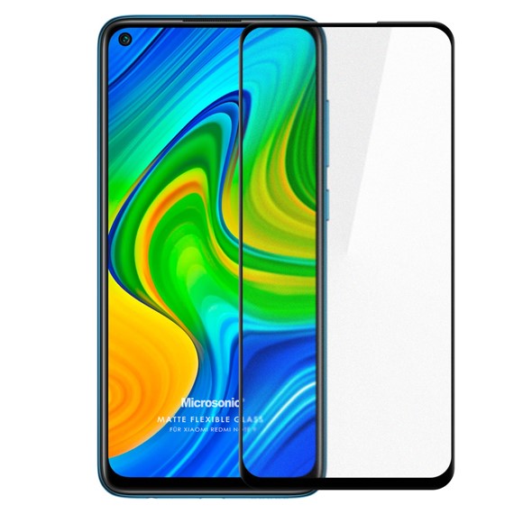 Microsonic Xiaomi Redmi Note 9 Seramik Matte Flexible Ekran Koruyucu Siyah 2