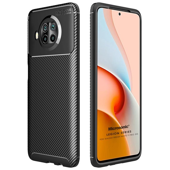 Microsonic Xiaomi Redmi Note 9 Pro 5G Kılıf Legion Series Siyah 1