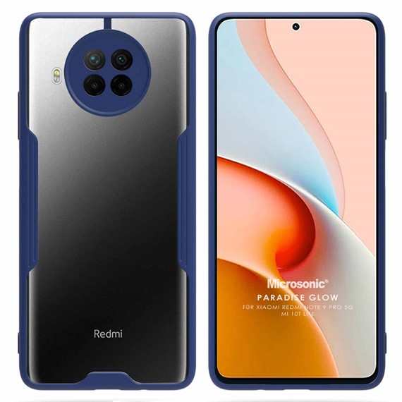 Microsonic Xiaomi Redmi Note 9 Pro 5G Kılıf Paradise Glow Lacivert 1