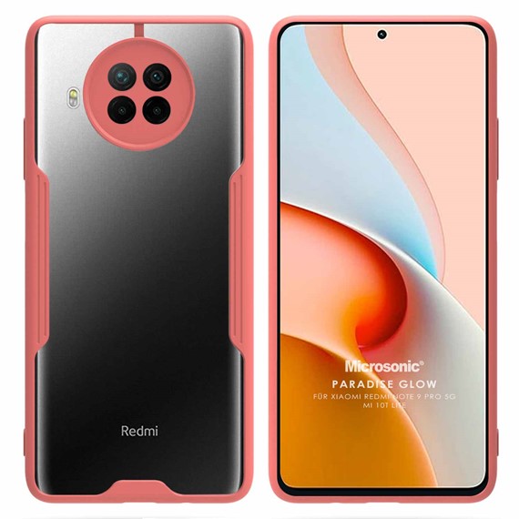 Microsonic Xiaomi Redmi Note 9 Pro 5G Kılıf Paradise Glow Pembe 1