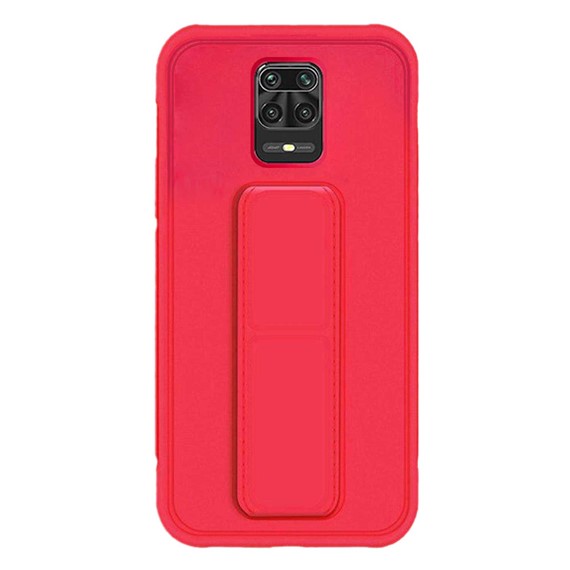 Microsonic Xiaomi Redmi Note 9S Kılıf Hand Strap Kırmızı 2