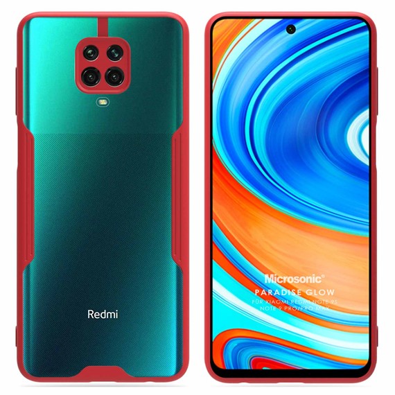 Microsonic Xiaomi Redmi Note 9S Kılıf Paradise Glow Kırmızı 1