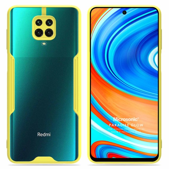 Microsonic Xiaomi Redmi Note 9S Kılıf Paradise Glow Sarı 1