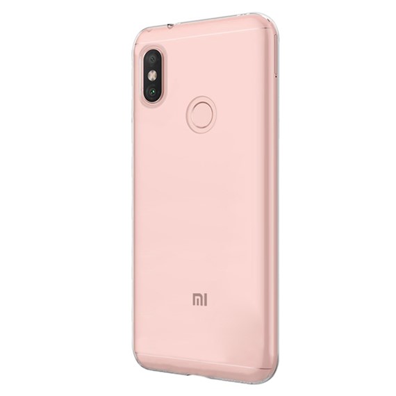 Microsonic Xiaomi Redmi Note 6 Pro Kılıf Transparent Soft Beyaz 2