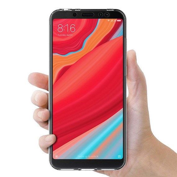 Microsonic Xiaomi Redmi S2 Kılıf 6 tarafı tam full koruma 360 Clear Soft Şeffaf 3