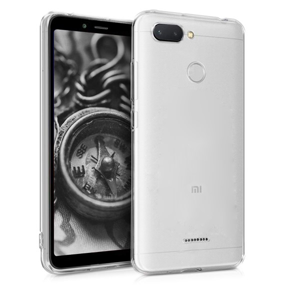 Microsonic Xiaomi Redmi 6 Kılıf Transparent Soft Beyaz 1